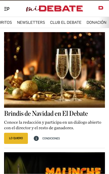 Brindis de Navidad en El Debate