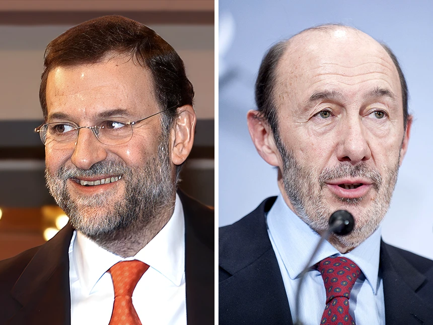 Mariano Rajoy y Alfredo Pérez Rubalcaba