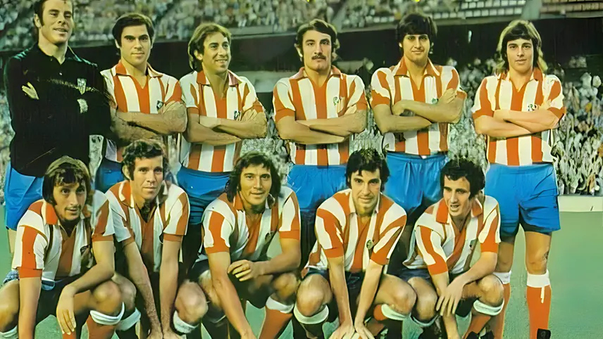 Alineación del Atlético de Madrid en 1974