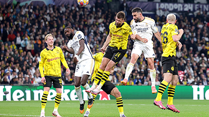 Carvajal en la jugada del primer gol del Real Madrid en la final