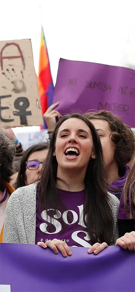 Manifestación masiva del 8M