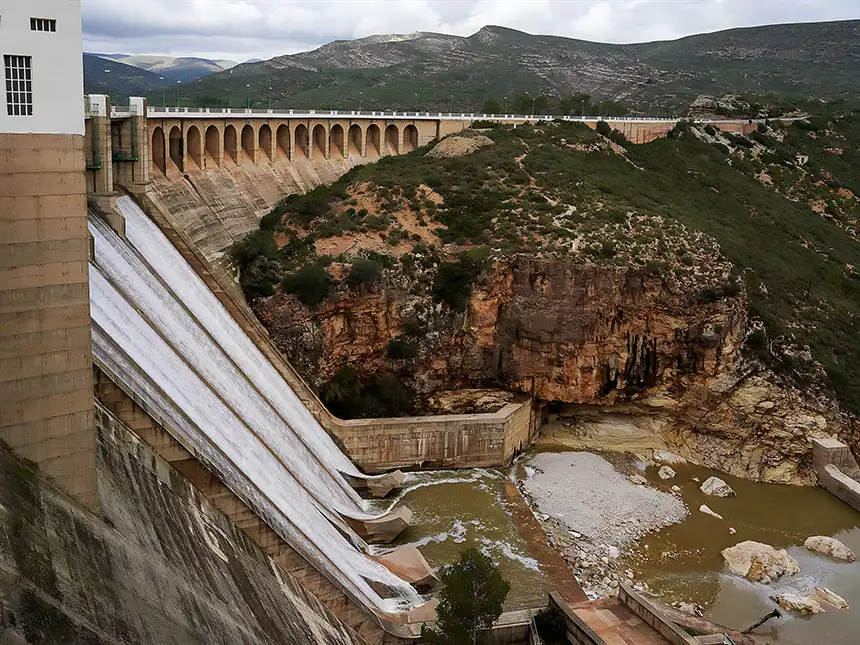 Presa de Forata, a 7 de noviembre de 2024