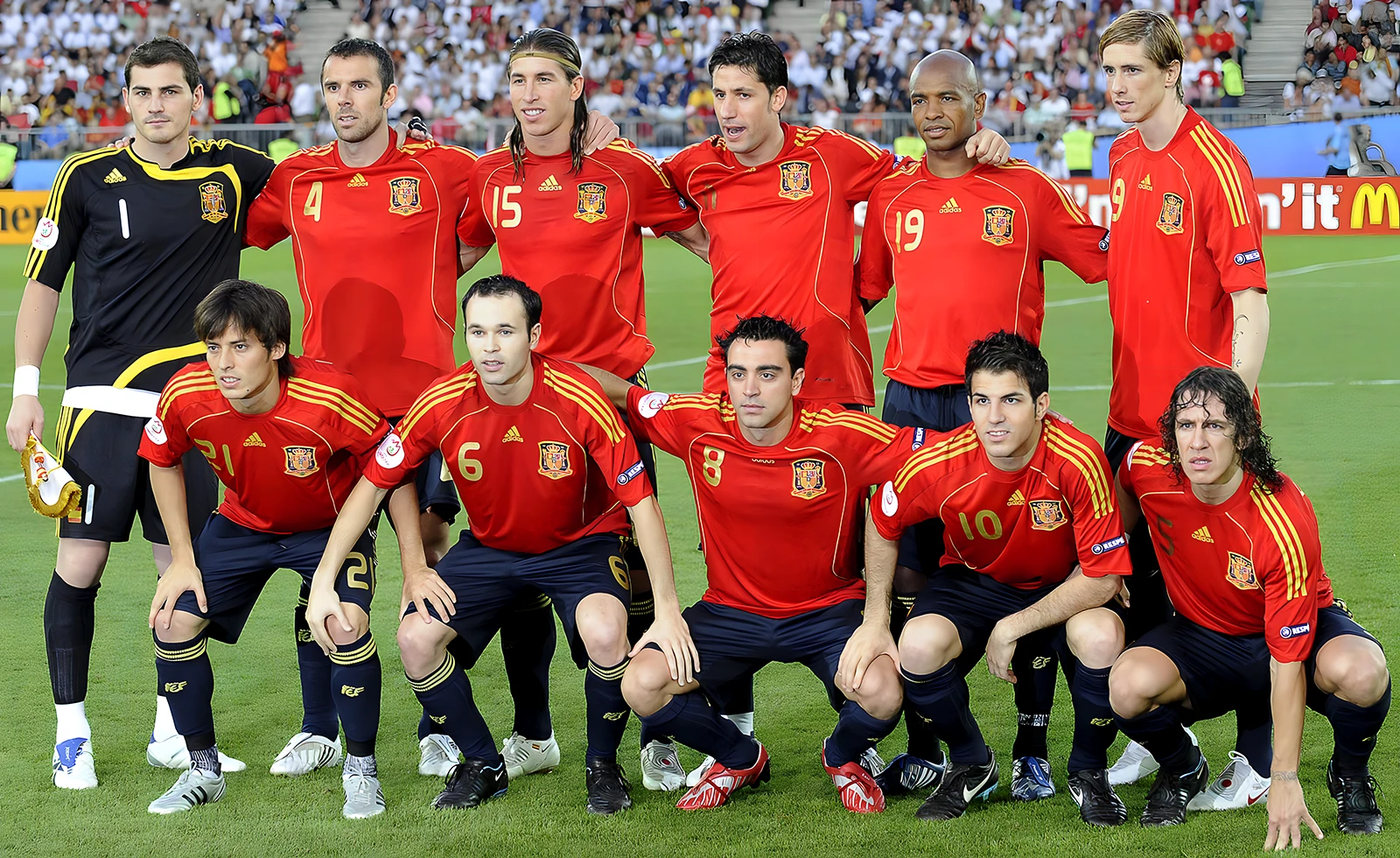 Alineación de España para la final de 2008