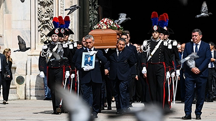 Funeral de Silvio Berlusconi, celebrado en Milán el 14 de junio