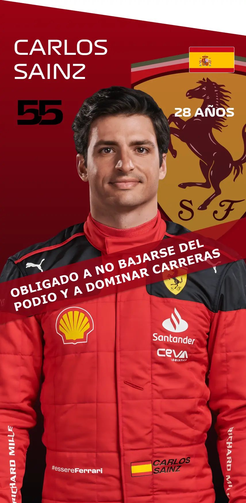Carlos Sainz: Obligado a no bajarse del podio y a dominar carreras