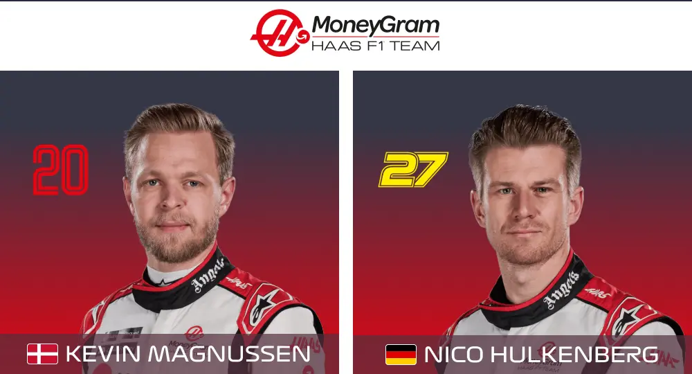 Equipo Haas: Kevin Magnussen y Nico Hulkenberg
