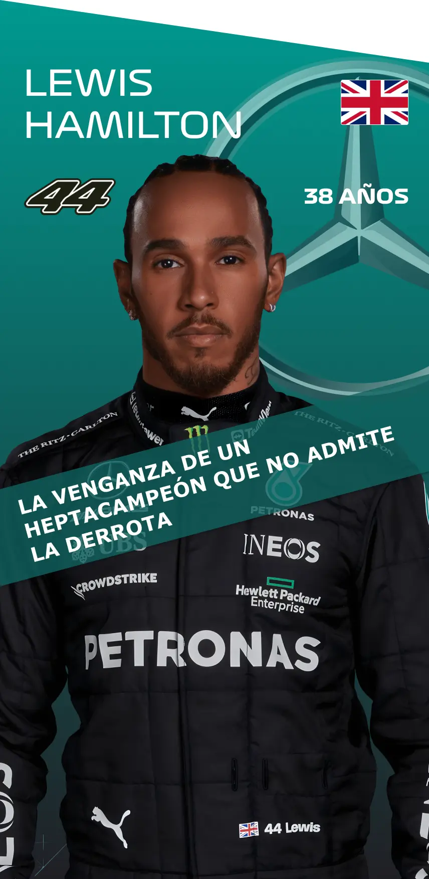 Lewis Hamilton: La venganza de un heptacampeón que no admite la derrota