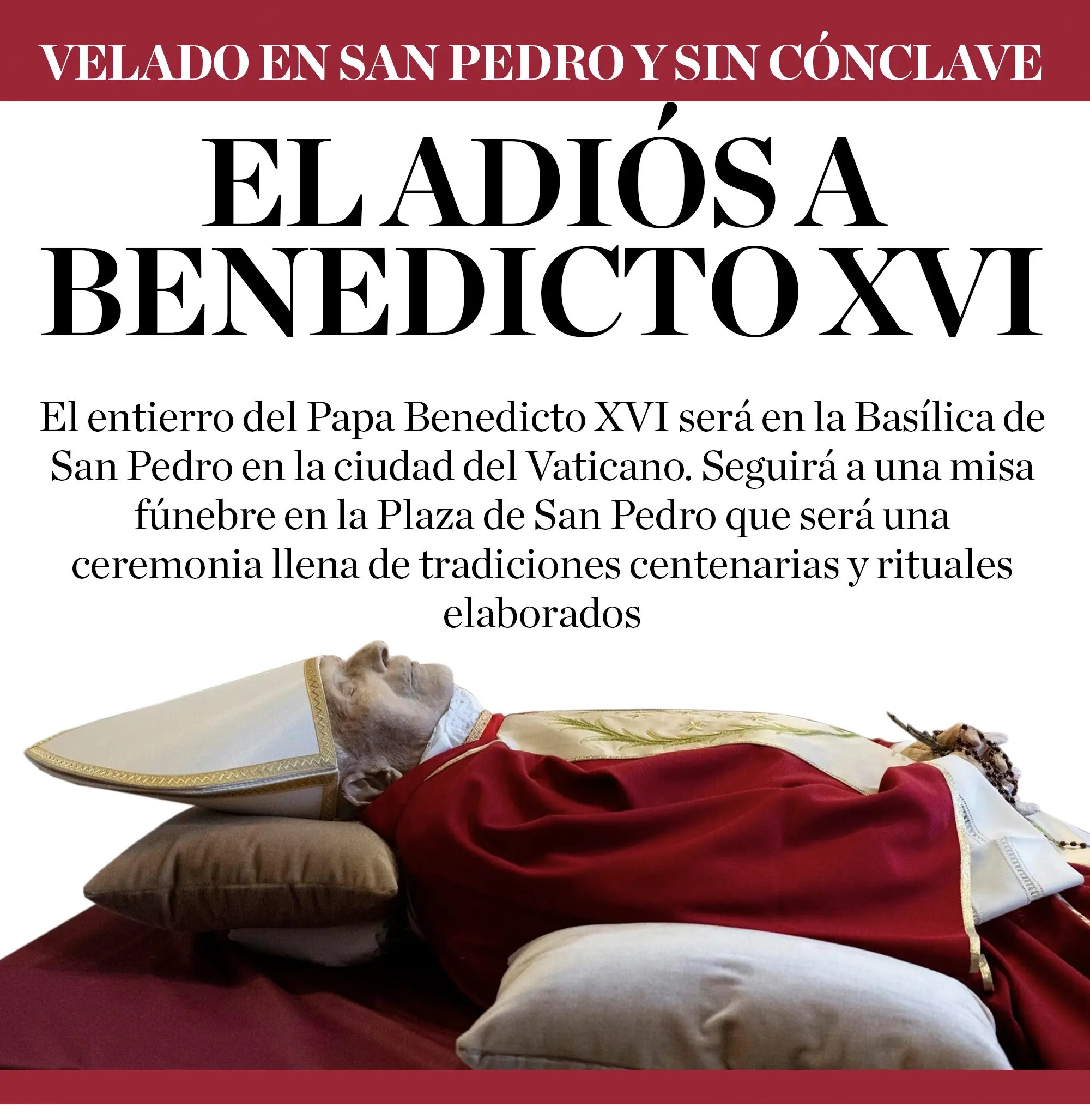 El adiós a Benedicto XVI