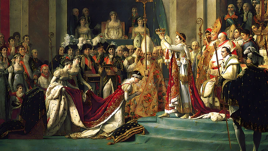 La coronación de Napoleón, cuadro de Jacques-Louis David