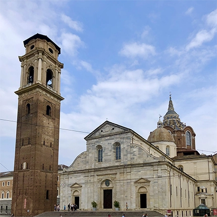 Vista exterior de la Catedral de Turín